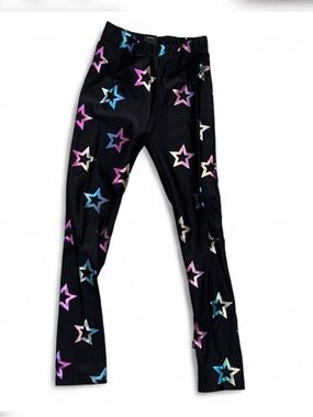 PIXIELANE - Kids Black Star-Print Leggings